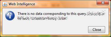 This is the error as seen from the WebI Java Report Panel