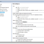 Web Intelligence Preferences