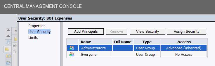 business-objects-xi-3.1-explicitly-denying-access-folder-user-security